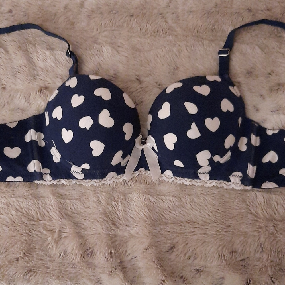 Sexy Hearts Polkadot Bra